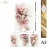 Papier decoupage morwowy FPA3016, dekoracyjne wzory, motywy kwiatowe, bukiet kwiatów, Ogród Muz, Garden of Muses * Mulberry decoupage paper FPA3016, decorative patterns, floral motifs, bouquet of flowers, Garden of Muses *Seria Garden of Muses